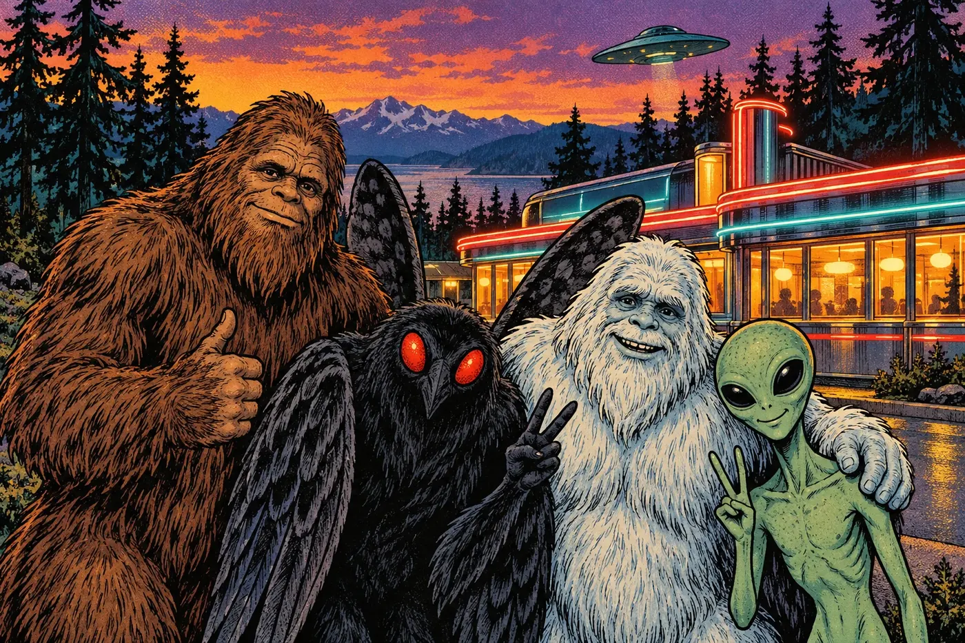 A photo of cryptids